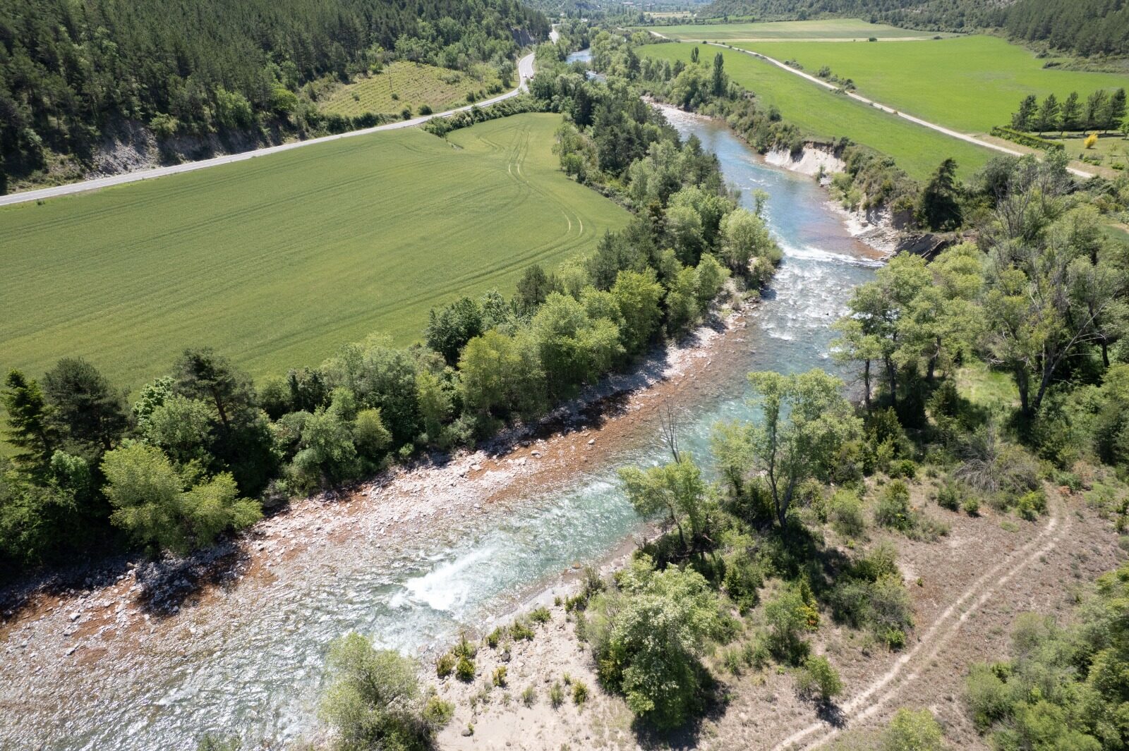 Río de aguas limpias en el entorno de Javierregay